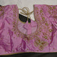 Pink Butterfly Silk Maggam Aari Blouse - 