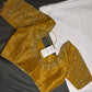Gold Silk Maggam Aari Blouse - 