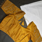 Gold Silk Maggam Aari Blouse - 