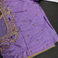 Lavender Purple Kardana Silk Maggam Aari Blouse - 