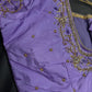 Lavender Purple Kardana Silk Maggam Aari Blouse - 