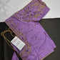 Lavender Purple Kardana Silk Maggam Aari Blouse - 