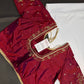 Red Silk Maggam Aari Blouse - 
