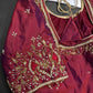 Red Silk Maggam Aari Blouse - 
