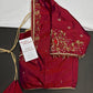 Red Silk Maggam Aari Blouse - 