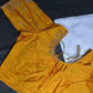 Yellow Silk Maggam Aari Blouse - 