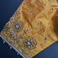 Yellow Silk Maggam Aari Blouse - 