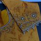 Yellow Silk Maggam Aari Blouse - 