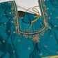 Teal Silk Maggam Aari Blouse - 