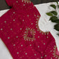 Pink Net Silk Maggam Aari Blouse - 