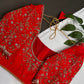 Red Silk Maggam Aari Blouse - 
