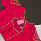 Pink Silk Maggam Aari Blouse - 