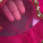 Pink Silk Maggam Aari Blouse - 