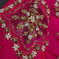Pink Silk Maggam Aari Blouse - 