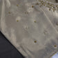 Beige Cream Silk Maggam Aari Blouse - 