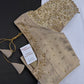 Beige Cream Silk Maggam Aari Blouse - 