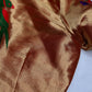 Gold Orange Pure Painthani Blouse - 