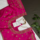 Pink Kardana Silk Maggam Aari Work Blouse - 