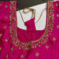 Pink Kardana Silk Maggam Aari Work Blouse - 