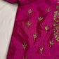 Pink Kardana Silk Maggam Aari Work Blouse - 