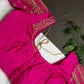 Pink Kardana Silk Maggam Aari Work Blouse - 