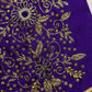 Purple Silk Maggam Aari Work Blouse - 