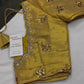 Golden Tissue Silk Maggam Aari Pearl Work Blouse - 