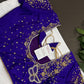 Butterfly Pattern Blue Silk Maggam Aari Pearl Work Blouse - 