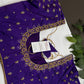 Purple Silk Maggam Aari Work Blouse - 