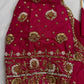 Pink Pearl Kardana Silk Maggam Aari Blouse - 