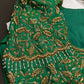 Green Kardana Silk Maggam Aari Blouse - 