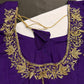 Purple Kardana Silk Maggam Aari Blouse - 