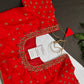 Red Silk Maggam Aari Work Blouse - 
