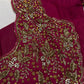 Pink Silk Maggam Aari Work Blouse - 