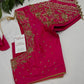 Pink Silk Maggam Aari Work Blouse - 