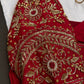 Red Silk Maggam Aari Work Blouse - 