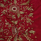Red Silk Maggam Aari Work Blouse - 