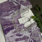 Lavender Purple Chinon Silk Maggam Aari Work Blouse - 