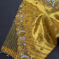 Gold Net Tissue Silk Maggam Aari Blouse - 