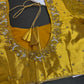 Gold Net Tissue Silk Maggam Aari Blouse - 
