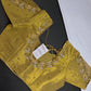 Gold Net Tissue Silk Maggam Aari Blouse - 