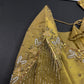 Gold Net Tissue Silk Maggam Aari Blouse - 
