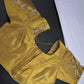 Gold Net Tissue Silk Maggam Aari Blouse - 