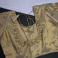 Gold  Silk Maggam Aari Pearl Work Blouse - 