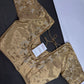 Gold  Silk Maggam Aari Pearl Work Blouse - 