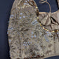 Gold  Silk Maggam Aari Pearl Work Blouse - 