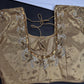 Gold  Silk Maggam Aari Pearl Work Blouse - 