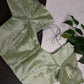 Pastel Green  Tissue Silk Maggam Aari Net Blouse - 