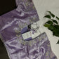 Pastel Purple Lavender Tissue Silk Maggam Aari Net Blouse - 