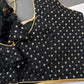 Sleevless Sequins Work Black Blouse - 